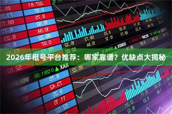 2026年租号平台推荐：哪家靠谱？优缺点大揭秘