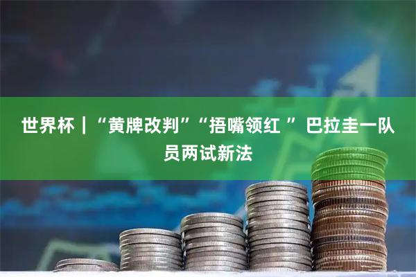 世界杯｜“黄牌改判”“捂嘴领红 ” 巴拉圭一队员两试新法
